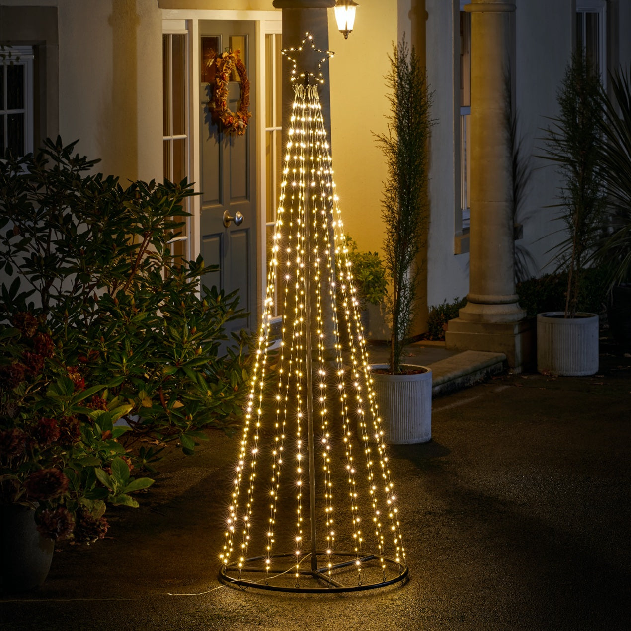 Three Kings 1.5m TwinkleTree - Warm/Cool White - Saxons Garden & Home