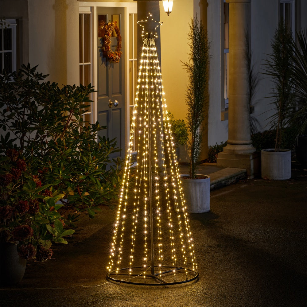 Three Kings 2.1m TwinkleTree - Warm/Cool White - Saxons Garden & Home