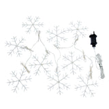 Three Kings Snowflake String Lights - Warm White - Saxons Garden & Home