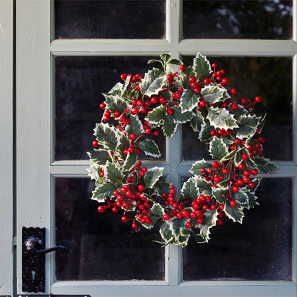 Three Kings HollyBerry Wreath - 40cm - Saxons Garden & Home