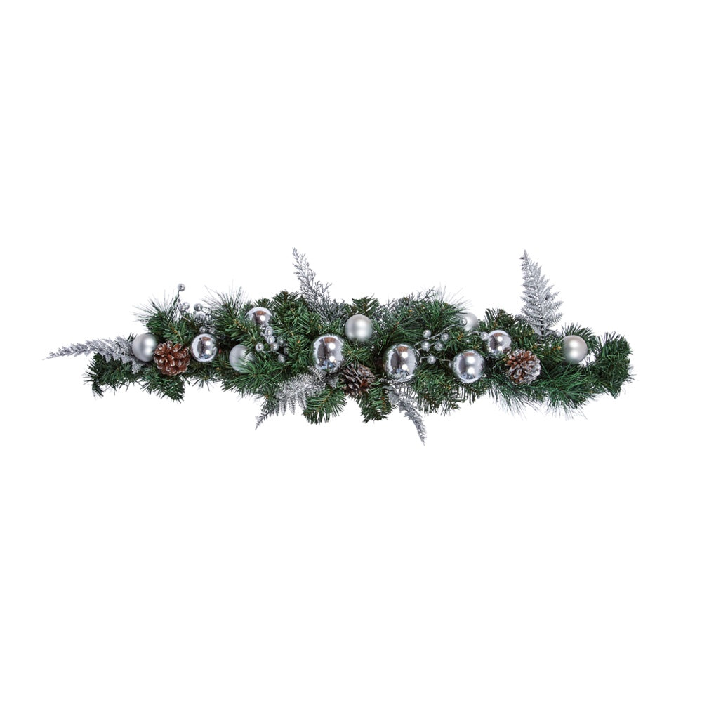 Three Kings Baubly Festoon - Silver - 90cm - Saxons Garden & Home