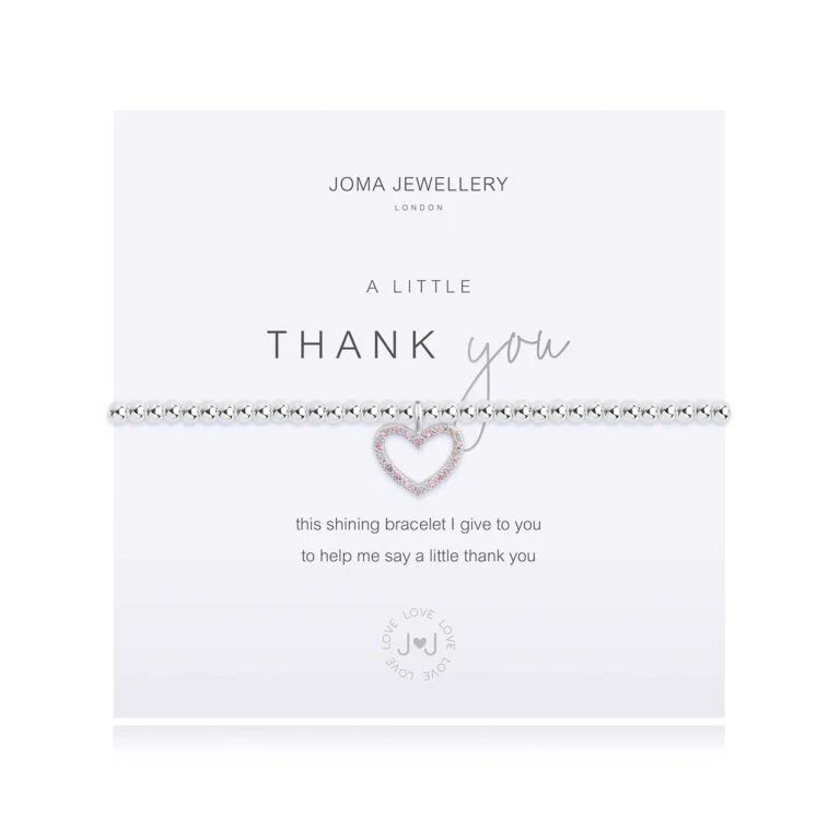 Joma Jewellery A Little 'Thank you' Bracelet - Saxons Garden & Home