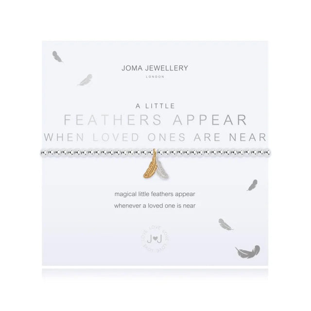 Joma Jewellery A Little 'Feathers Appear When Loved Ones Are Near' Bracelet - Saxons Garden & Home