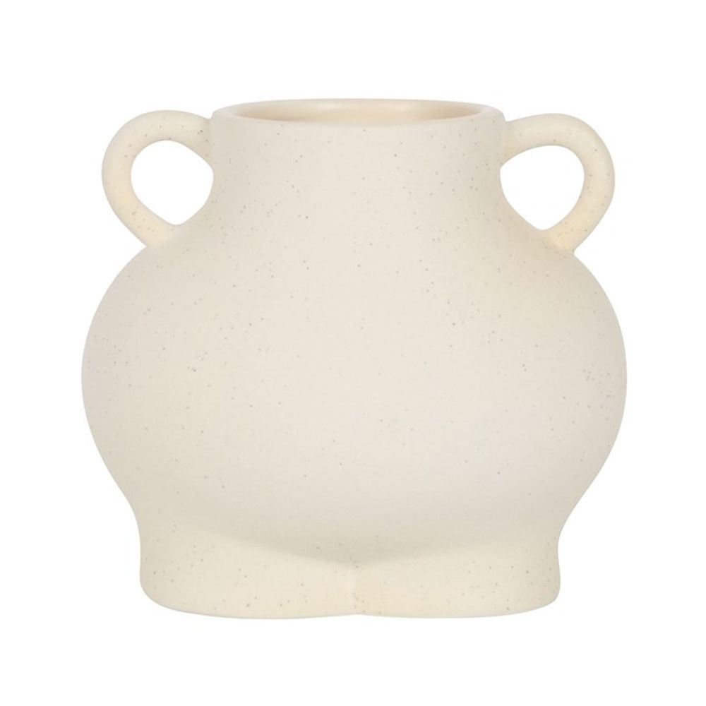 Cream Speckle Bum Plant Pot