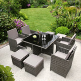 Hestia 8 Seater Cube Dining Set - Saxons Garden & Home