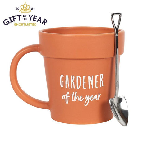 Gardener of the Year Pot Mug and Shovel Spoon - Saxons Garden & Home